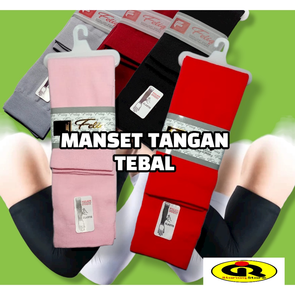 Manset Tangan Tebal Berkualitas/Manset Tangan Polos/Sarung Lengan Sport ( PREMIUM )