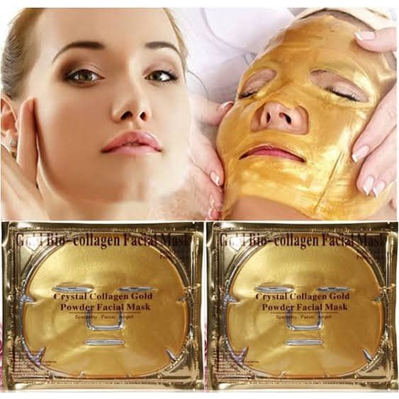 GOLD BIO COLLAGEN FACIAL MASK/MASKER TOPENG/CRYSTAL COLLAGEN FACIAL MASK/MASKER TOPENG EMAS COLLAGEN