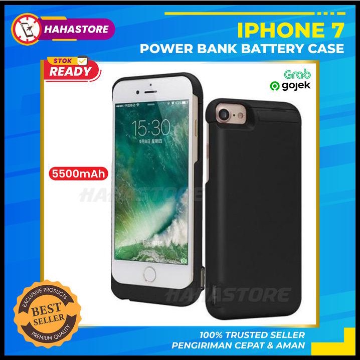 Iphone 7 Power Bank Case Soft Cover Casing Battery Charging Powerbank