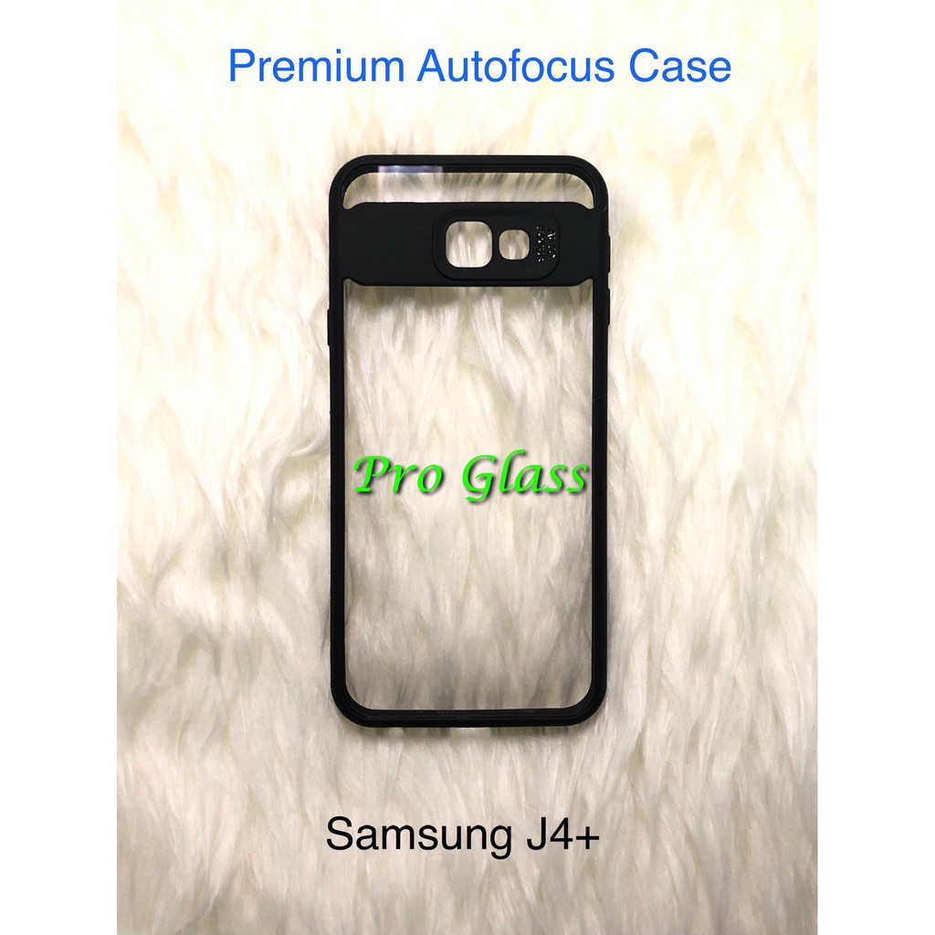 C102 Samsung J4+ J4 PLUS / J6+ J6 PLUS Auto Focus Case Premium TPU leather Silicon