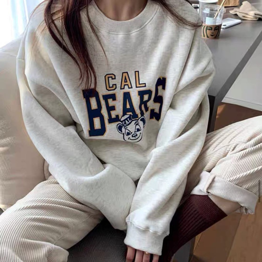 SWEATER WANITA CAL BEARS - ATASAN CREWNECK WANITA PREMIUM