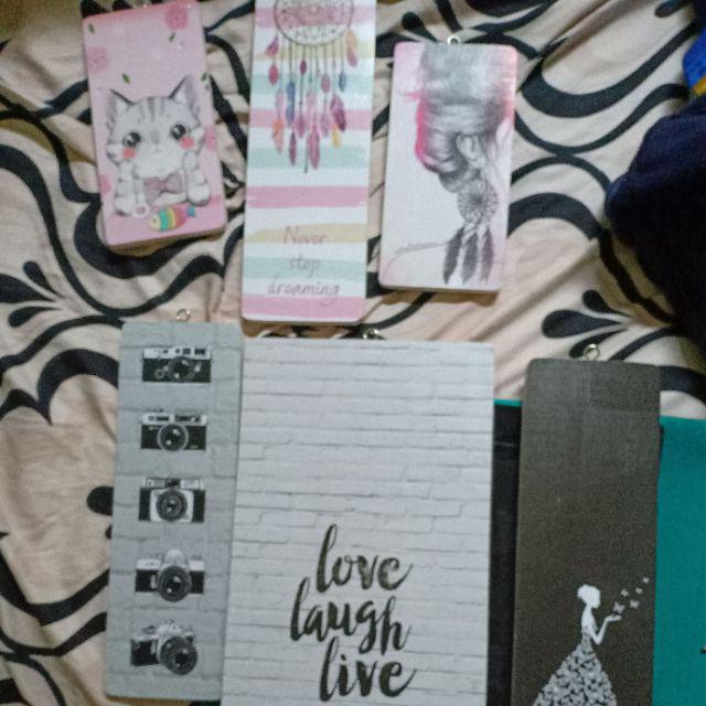 Dekorasi Dinding Scandinavian/poster Kayu / Ukuran 10x30cm / Black Butterfly