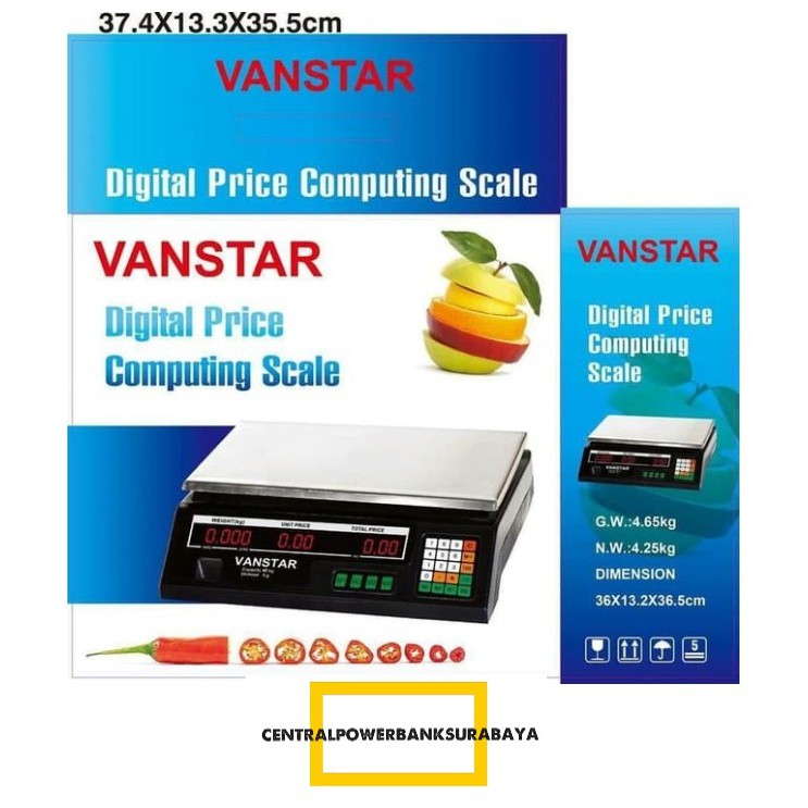 TIMBANGAN DIGITAL LAUNDRY / TIMBANGAN DIGITAL BUAH VANSTAR 40KG