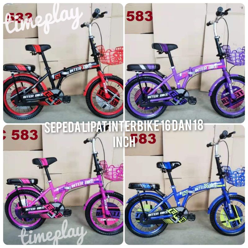 Interbike Sepeda Lipat Anak 16 dan 18 inch type 583 584