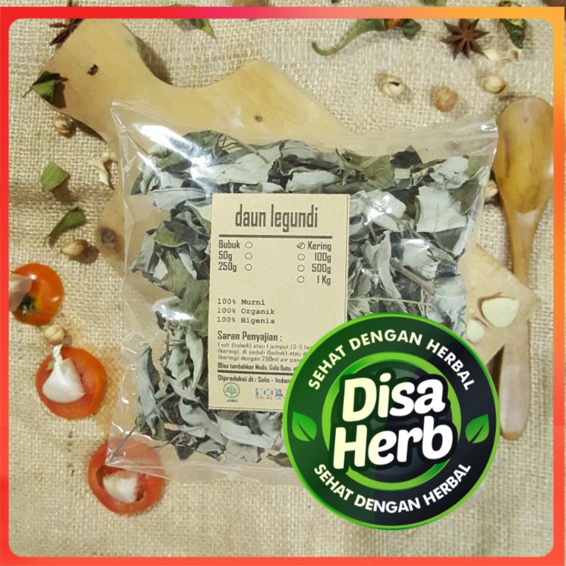 

DAUN LEGUNDI KERING 1000 GRAM / 1 KG - Vitex Trifolia - MURNI - JSR - REMPAH - PREMIUM QUALITY