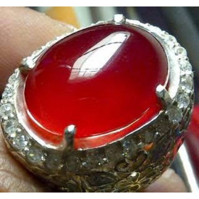 Batu Bacan Merah Delima Asli Super