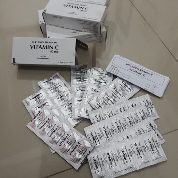 Jual Kimia Farma Vitamin C 50mg Vit C Per Strip Indonesia|Shopee Indonesia