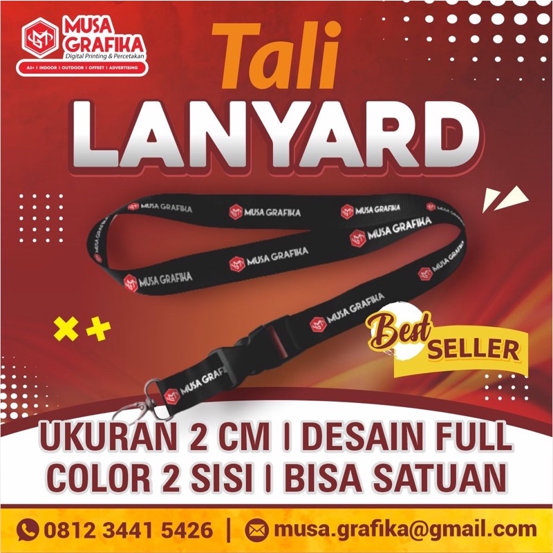 Jual Tali Lanyard Full Color Satuan Dan Grosir 