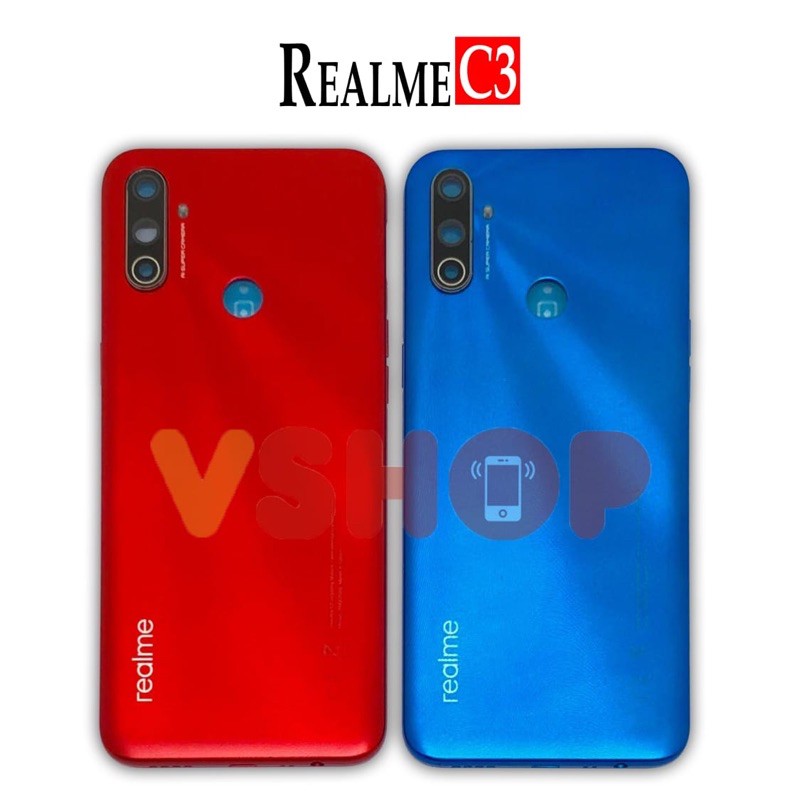 BACKDOOR - BACK CASING - HOUSING FOR REALME C3 TUTUPAN BATERAI