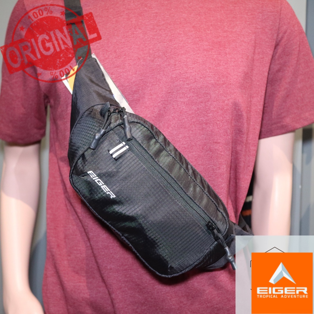 EIGER1989 WAISTBAG IRIDIUM 2L FOLDABLE WB 4992001 ORIGINAL