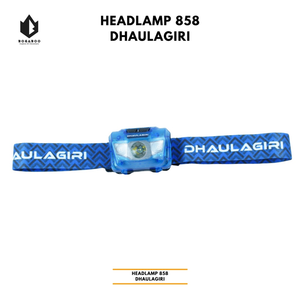 Headlamp Dhaulagiri 858 - Senter Kepala  - Senter Kepala Led - Senter Led Terang - Lampu Hiking