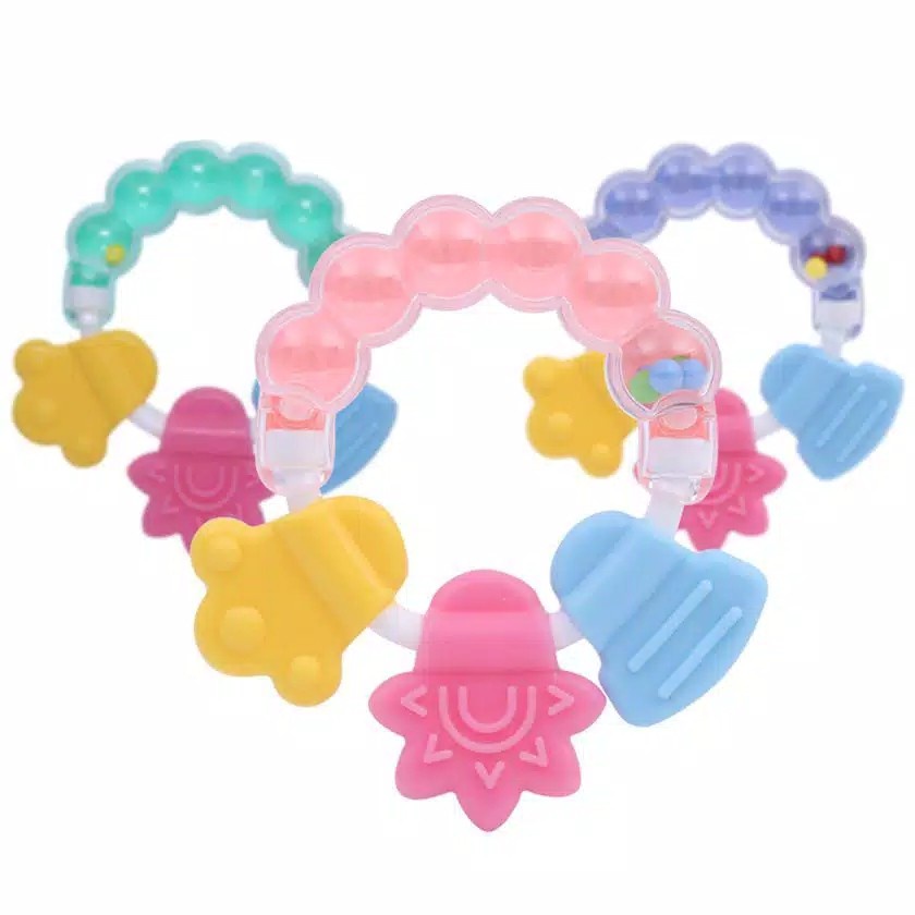 Rattle Bayi Teether - Mainan Gigit Gigi Bayi