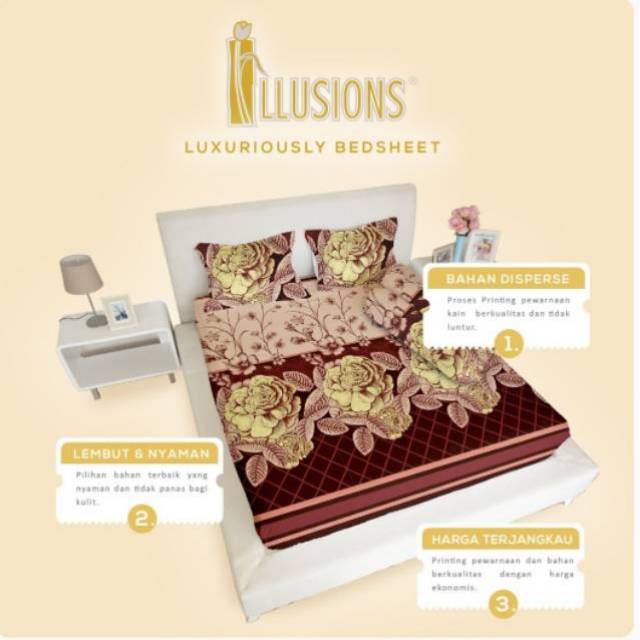 Sprei Internal Illusions Uk. QUEEN 160x200x20