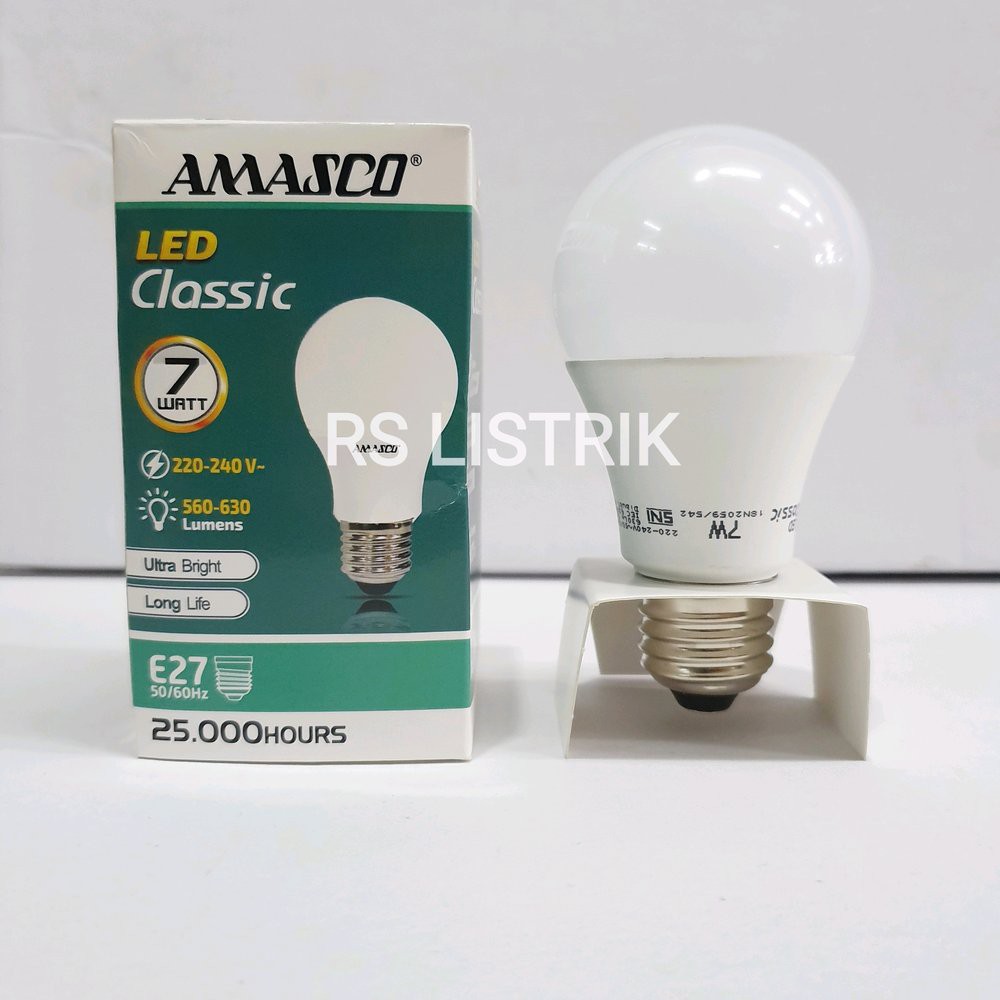 AMASCO CLASSIC LAMPU LED BULB 7W GARANSI 1 TAHUN