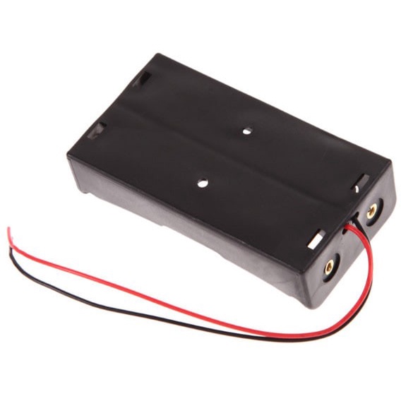 BATTERY HOLDER TEMPAT KOTAK CASE BATERAI 3.7V 2X 18650 (2X)