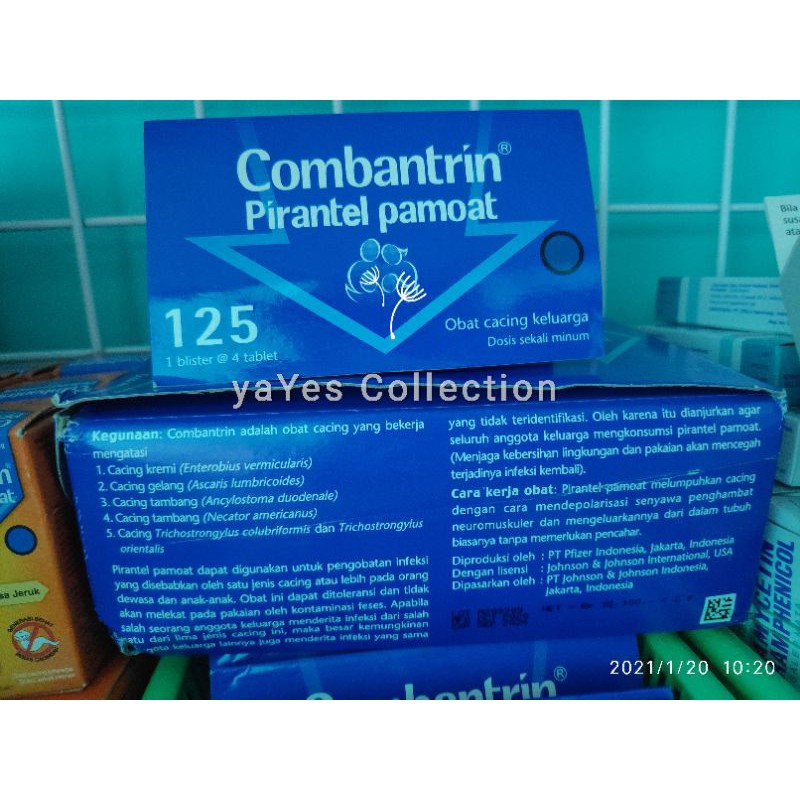 Combantrin sirup 10 ml jeruk obat cacing tablet 250 g 125 g dewasa 2+ tahun anak kombantrin