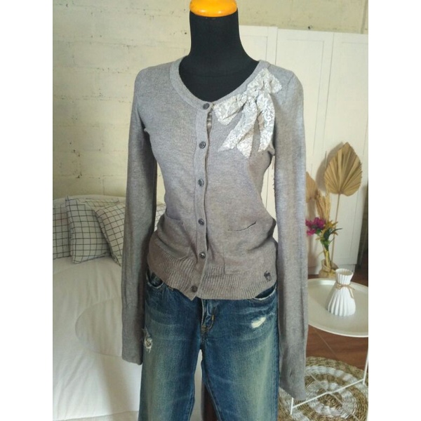 Abercrombie Grey Cardigan