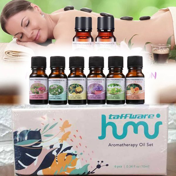 Essential Oil Minyak Diffuser Aromatherapy 6 in 1 10ml Premium Murni