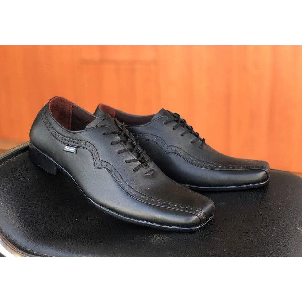 Sepatu Kerja Pantofel Kulit Asli G02