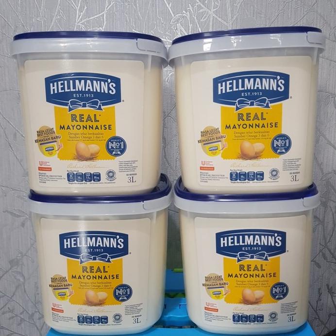 

Hellmanns Real Mayonnaise 3 liter