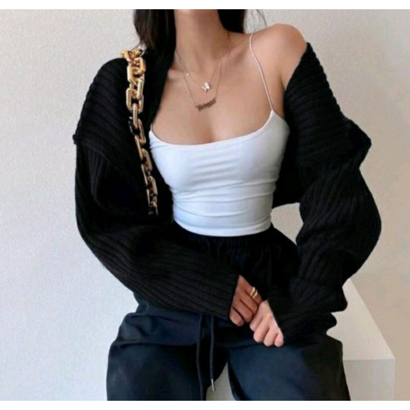 Zstorebdg - Ballero Crop Rajut Tebal