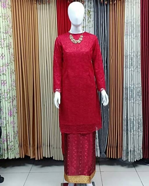 Set baju kurung brokat non gliter