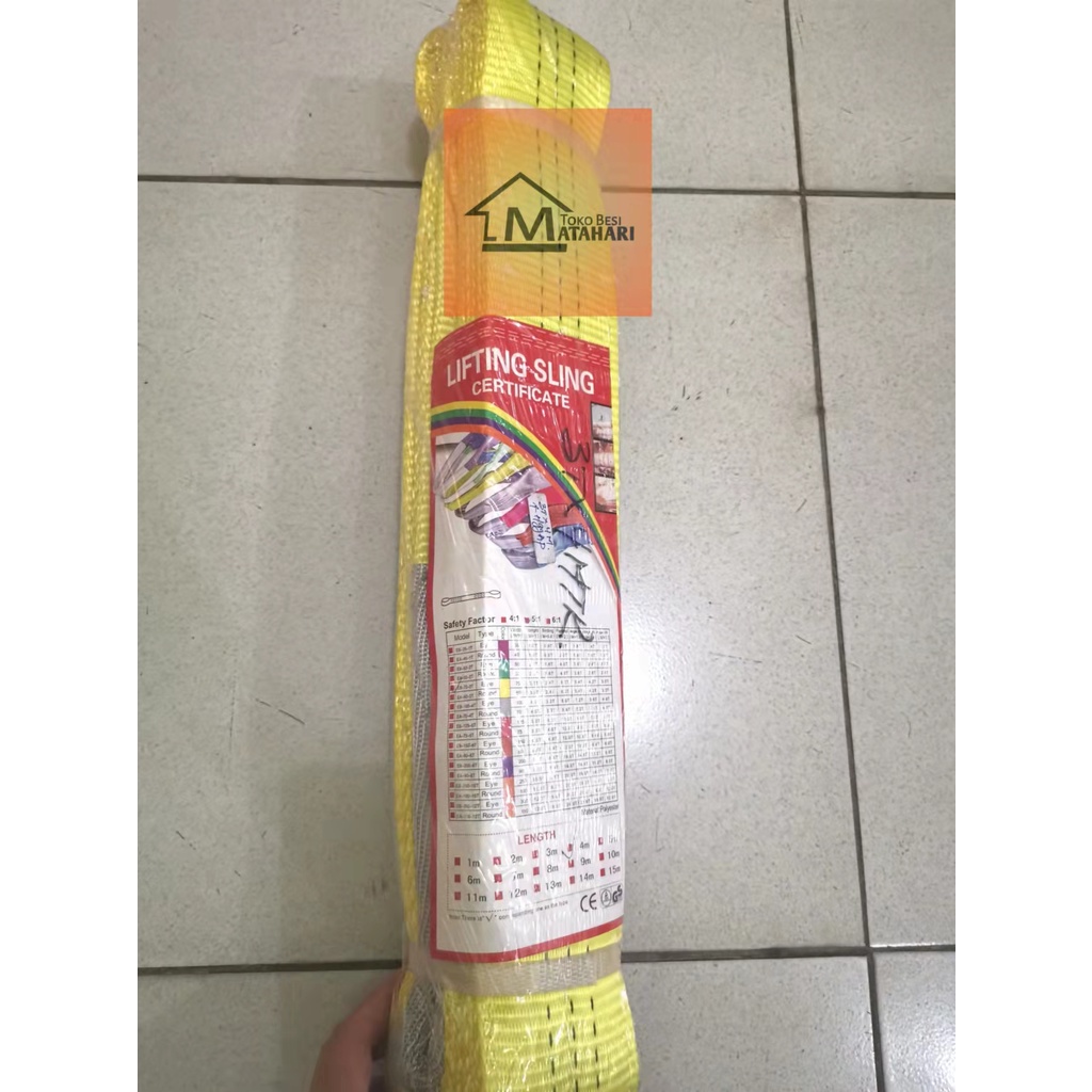 Webbing Sling/ Tali Angkat Barang/ Lifting Sling/ Tali Webbing 3Ton