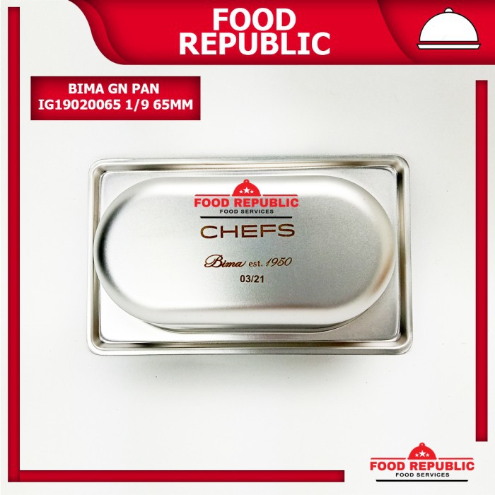 BIMA GASTRONOM FOOD PAN UKURAN 1/9 65mm - WADAH PRASMANAN STAINLESS