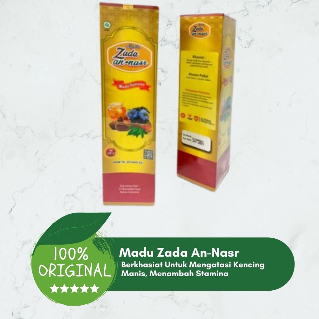 

ORIGINAL Madu Zada An Nasr 450Gr Madu Herbal Untuk Kencing Manis