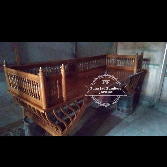 Bangku kursi kayu jati antik unik model Thailand bale bale kursi panjang jati