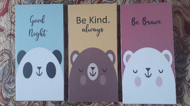 Pajangan Dekorasi Hiasan Untuk Kamar Lucu Poster Tulisan Motivasi Quotes Gambar Hewan Kata-kata Unik