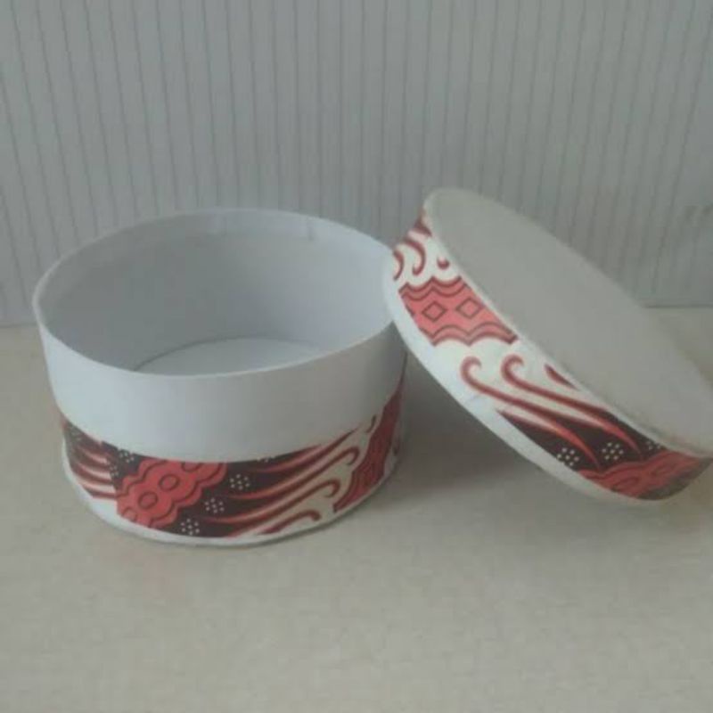 Dus bedak kertas batik / Dus bedak farmasi / Dus bedak motif batik/ Dus bedak tabur
