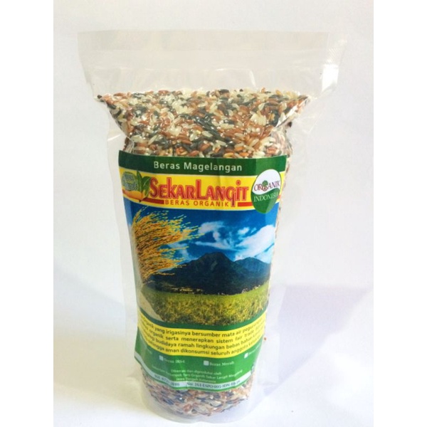 

Beras Rainbow Mix Organik ( Merah, Hitam, Putih IR64 ) Kemasan Vacuum 1kg
