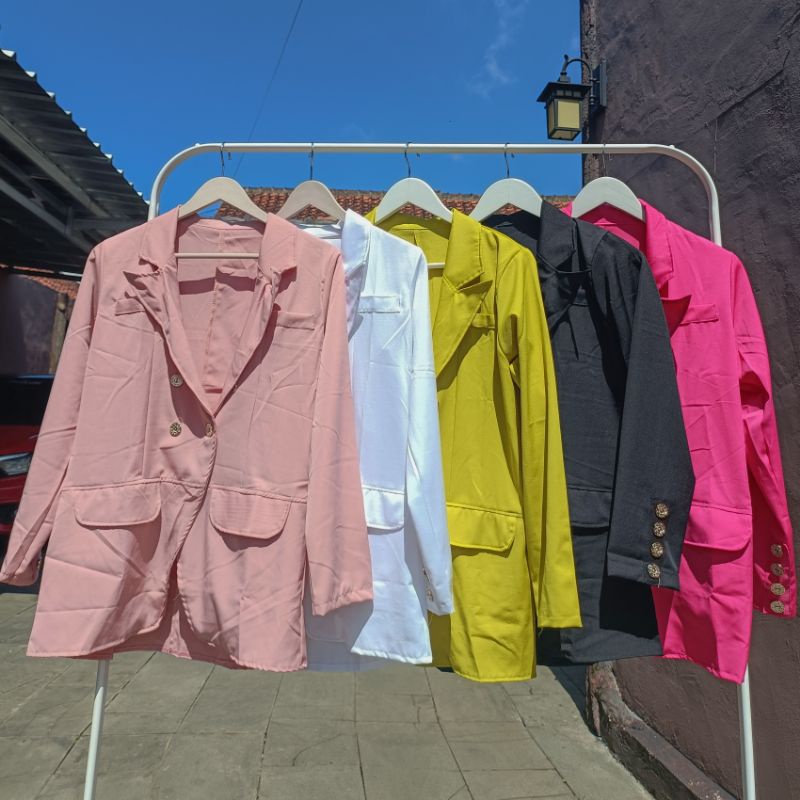 Blazer Balmain Wanita / Blazer Kerja / Blazer Polos