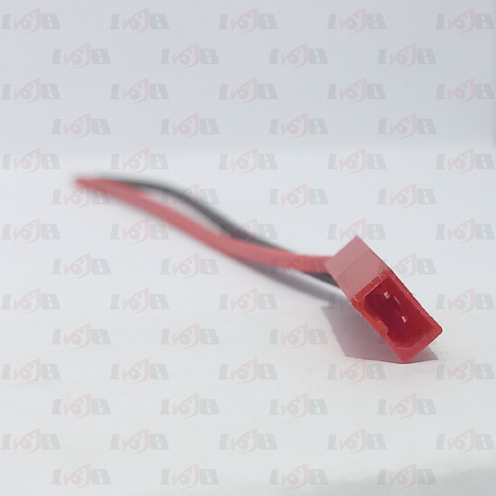 JST Connector Cable PC Led Lipo Battery Sambungan 2 Pin Red Kabel 15cm