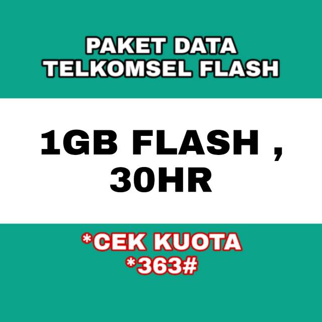 paket data telkomsel flash 1gb flash sebulan