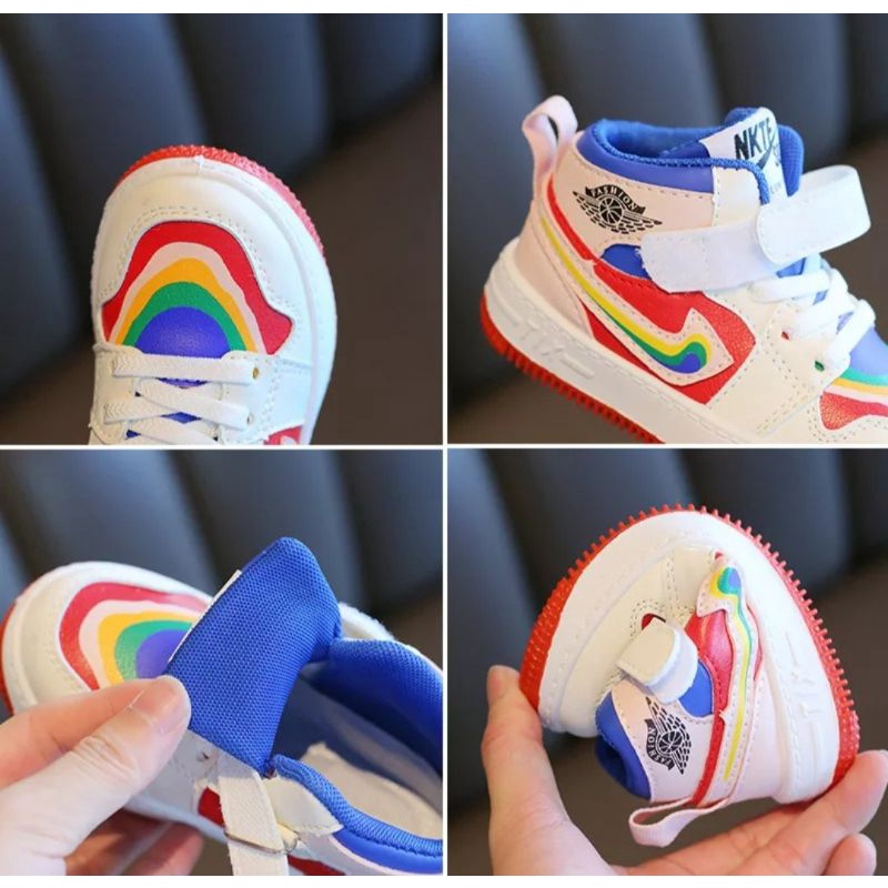 Sepatu Anak Import COLORFULL SNEAKER Sepatu Sneaker Anak Cowok dan Cewek Size 21-32