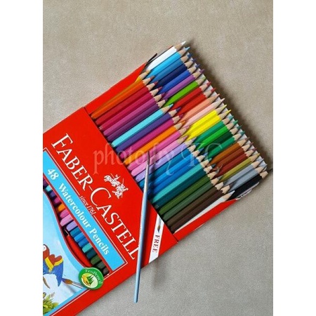 

ATK95FC 48 warna Watercolour Pencil Faber Castel 114468 Pensil Cat edu