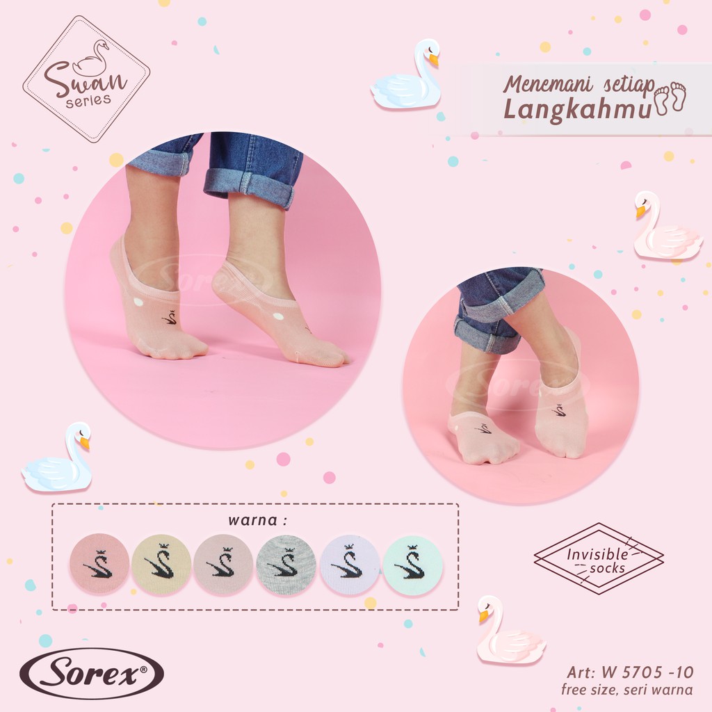 Princess shop kaos kaki wanita dewasa sorex W5705 invisible sock