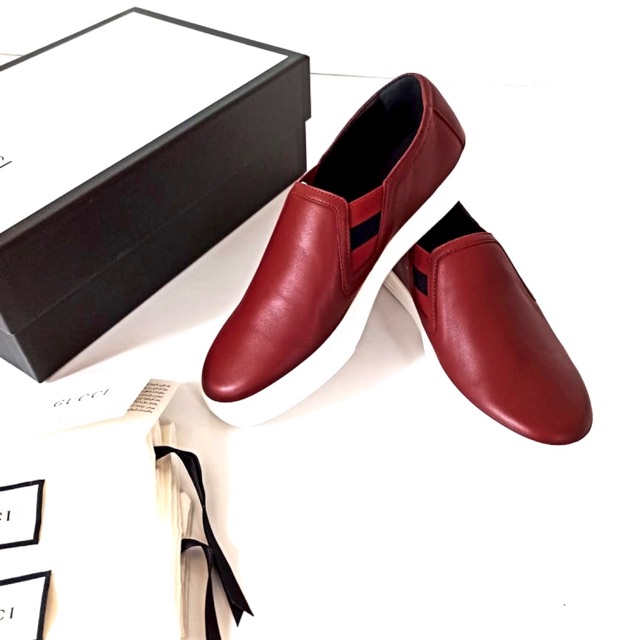 Gucci Original-Sepatu Gucci Moccasin Microsoft Elastic