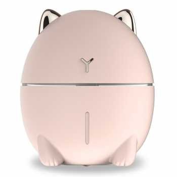 Diffuser Aromatherapy Essential Oil / Air Humidifier / Pelembab Ruangan-PINK-KUCING DUDU