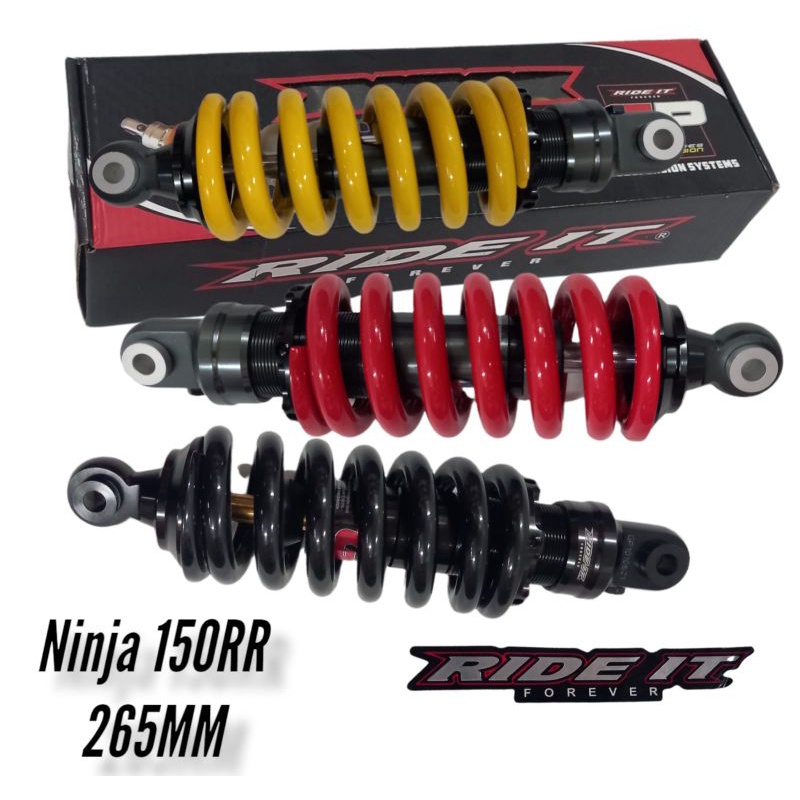 Shok shokbreker Ride it gp series belakang ninja 150RR /monoshok Ride it gp black as gold ninja 150R