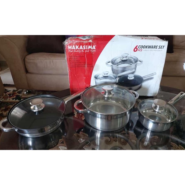 6 pcs cookware set hakasima