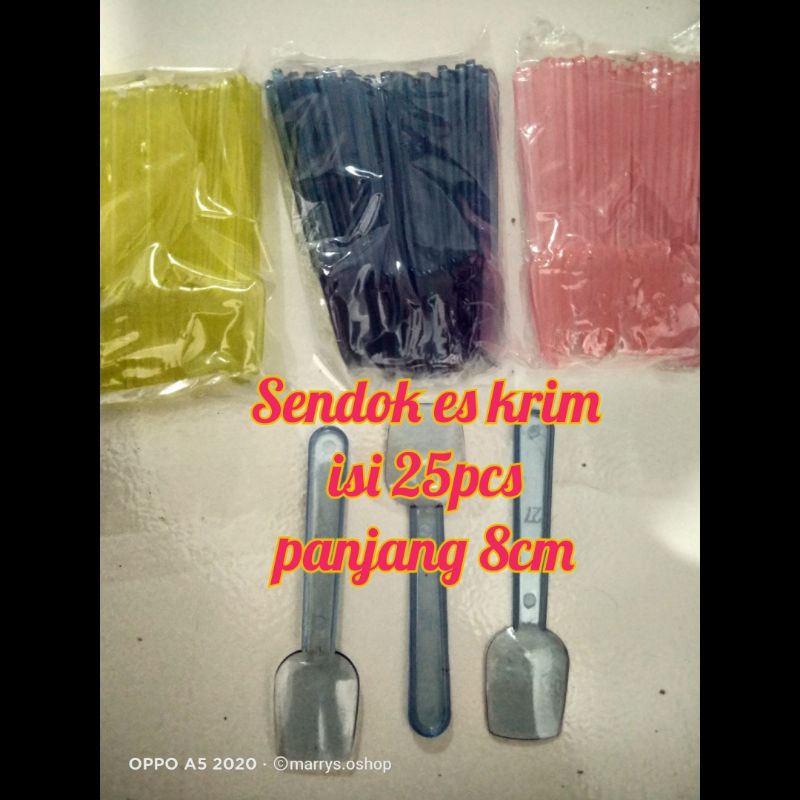 Sendok es krim plastik sendok jelly kecil