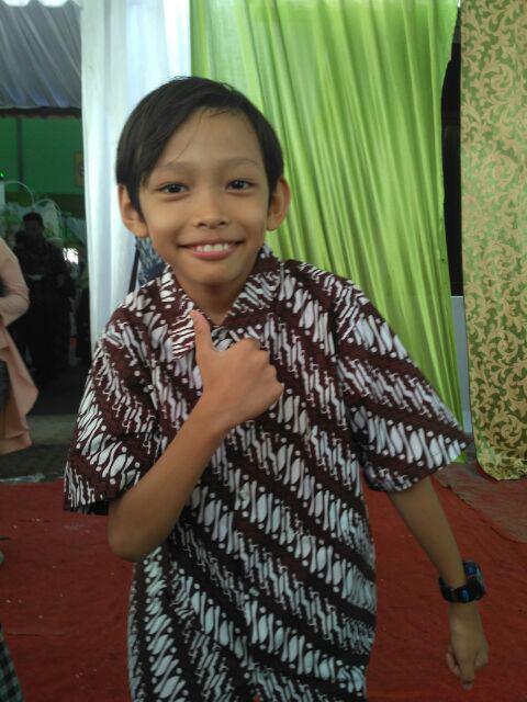 Kemeja Hem Batik Anak Usia 11 - 15th