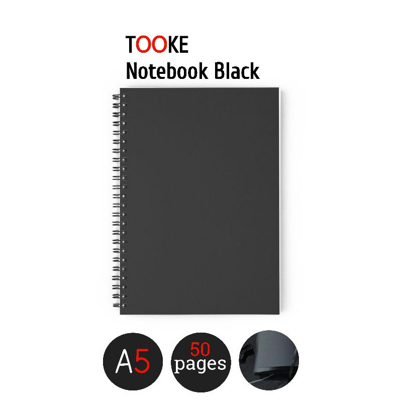 

Notebook Hitam Black Paper Plain Notebook By HNC.ID