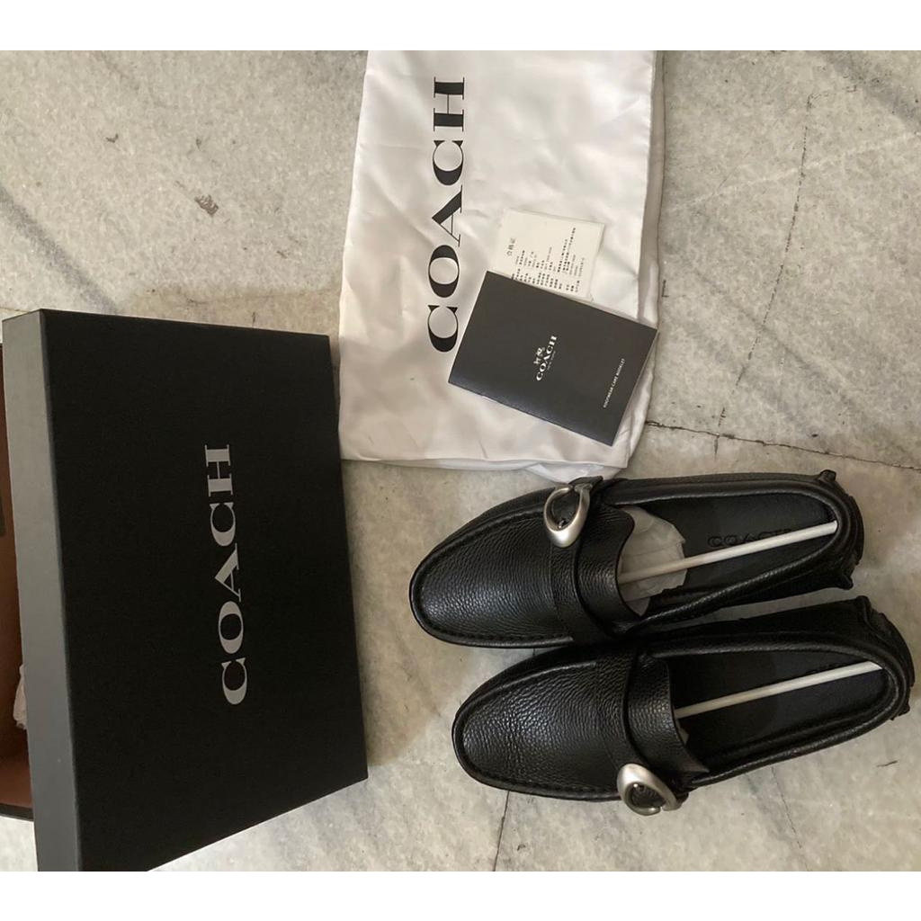 Sepatu Wanita Preloved Shoes Coach Loafer Black Size 9D