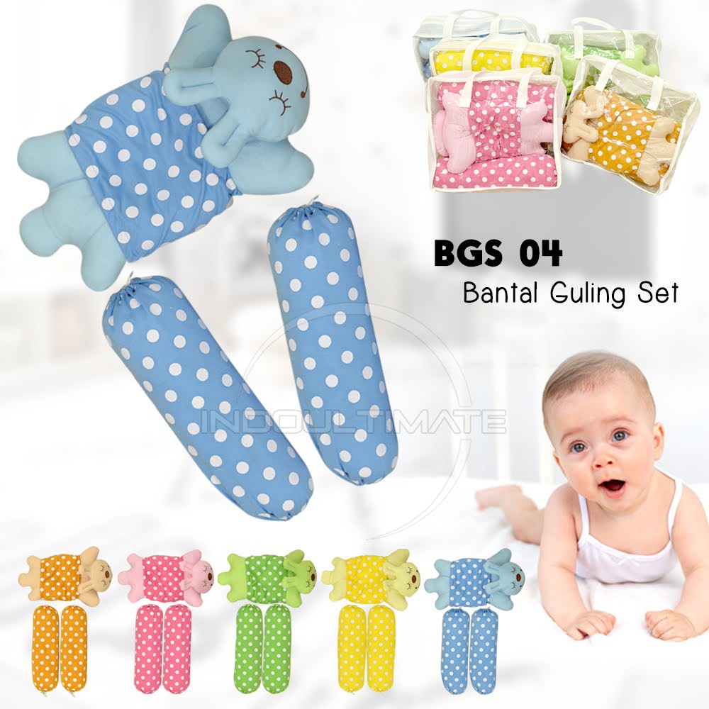 BIG SALE!!! BGS-04 Set POMPALINA bantal Boneka Karakter Bantal Bayi Menyusui 3in1 Set Bantal Guling 
