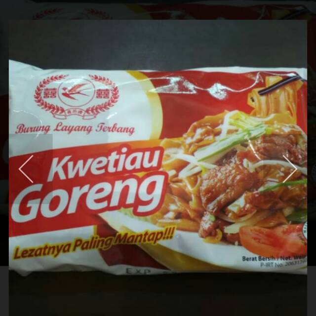 

Kwetiau goreng cap layang burung terbang per pcs