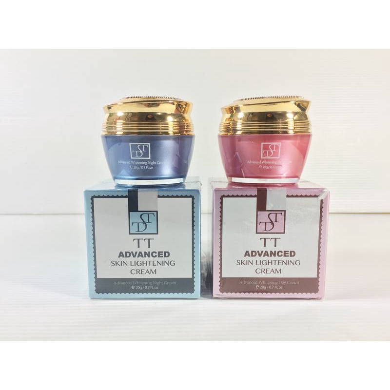 Cream Day Night TT Advanced Whitening Krim Siang (20gr) & Krim Malam (20gr)